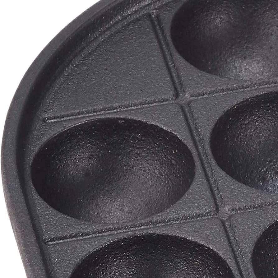 美品】たこ焼きパン 鋳鉄 スキレットグリドル ボール型メーカー